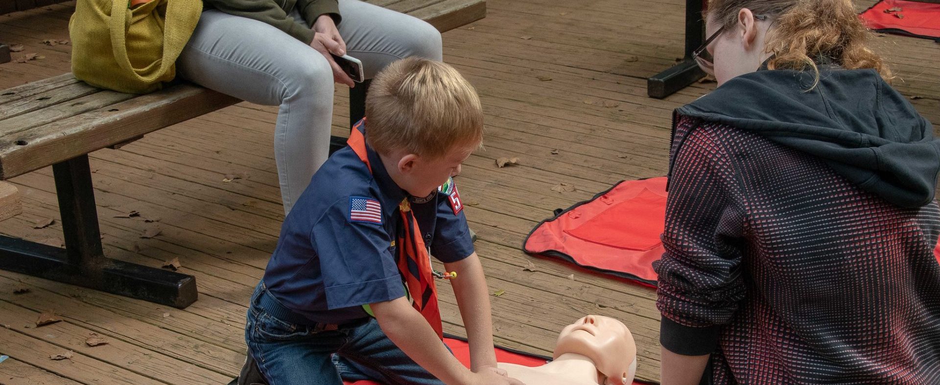 Cub Scouts CPR training