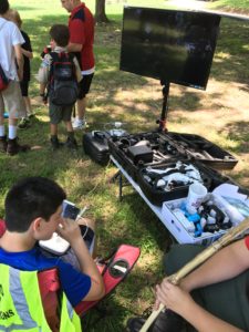 Scouts Work With Drones