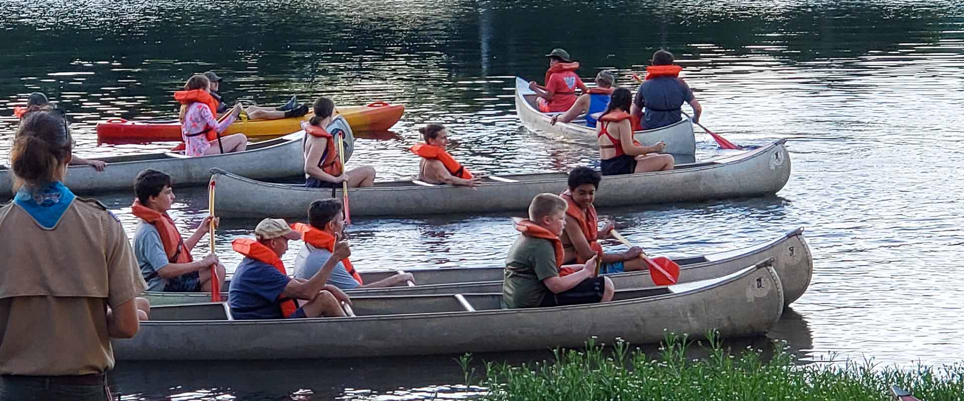 Scouts Canoeing