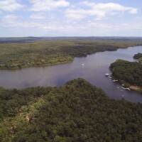 Lake overhead photo
