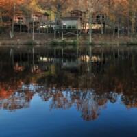 Cabins at the lake photo