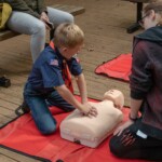 scouts learning CPR photo