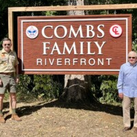 Combs Family Riverfront dedication photo