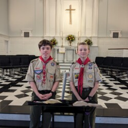 Scouts read sacred texts