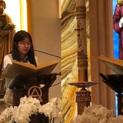 Scouts read sacred texts