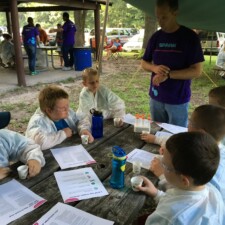 STEM scouts enjoying outdoors photo
